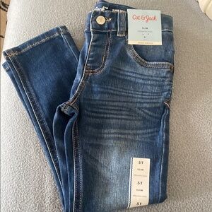 Cat & Jack Blue Skinny Jeans with Classic Fading